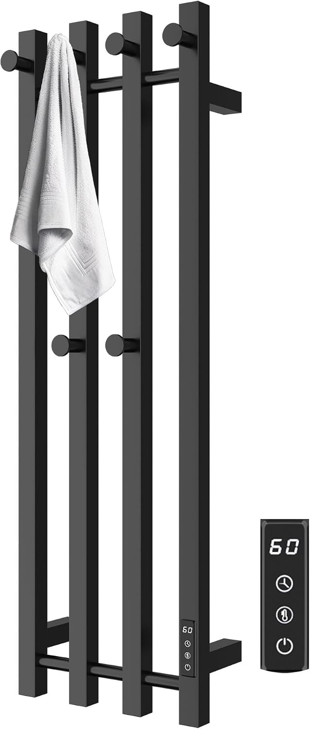 Paraheeter Towel Warmer, Towel Warmer Rack, Heated Towel Racks for Bathroom, Towel Heater, Towel Dryer, Wall Mounted