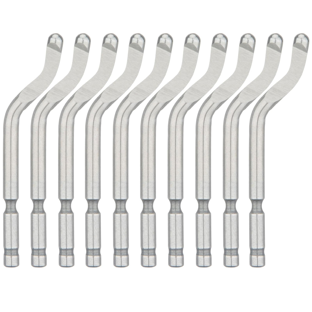 Lirioden 10PCS M35 Cobalt HSS Deburring Blades BS1018–65-67 HRC Heavy-Duty Edge Remover for Stainless Steel, Copper, Aluminum,Plastic,PVC,Resin&3D Printing–Professional Metalworking & Plumbing Tool