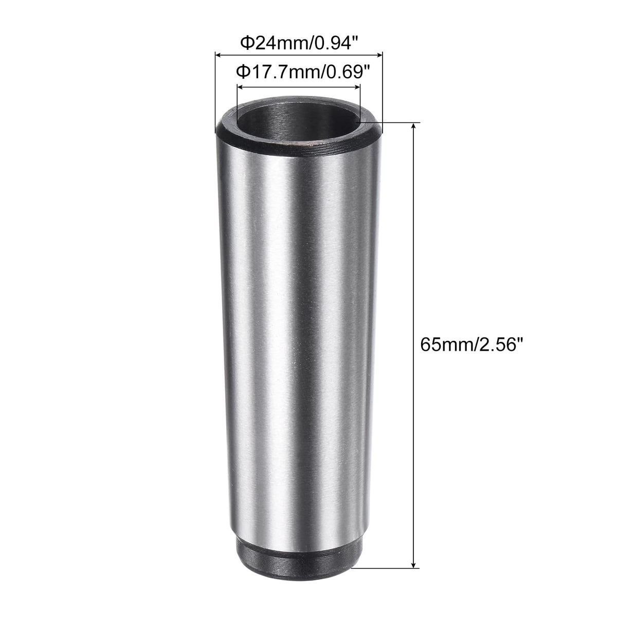 uxcell MT3 to MT2 Morse Taper Adapter Reducing Drill Sleeve Morse Taper Center Sleeve for Lathe Milling