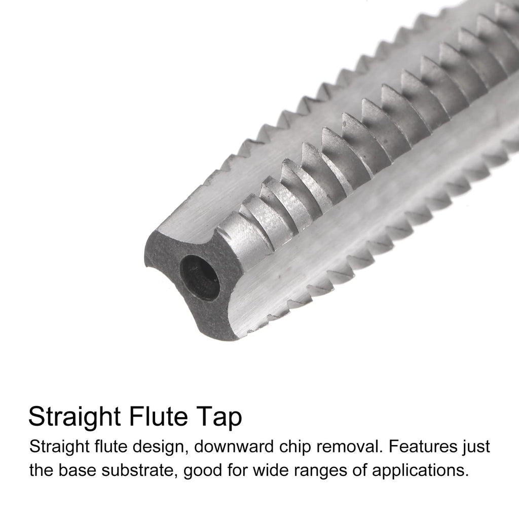 HARFINGTON Tap & Bit Sets, 3/8-18 UNF 2B Straight Flute Machine Thread Milling Tap, 8.1mm M35 Cobalt High Speed Steel (HSS-CO) Twist Drill Bit