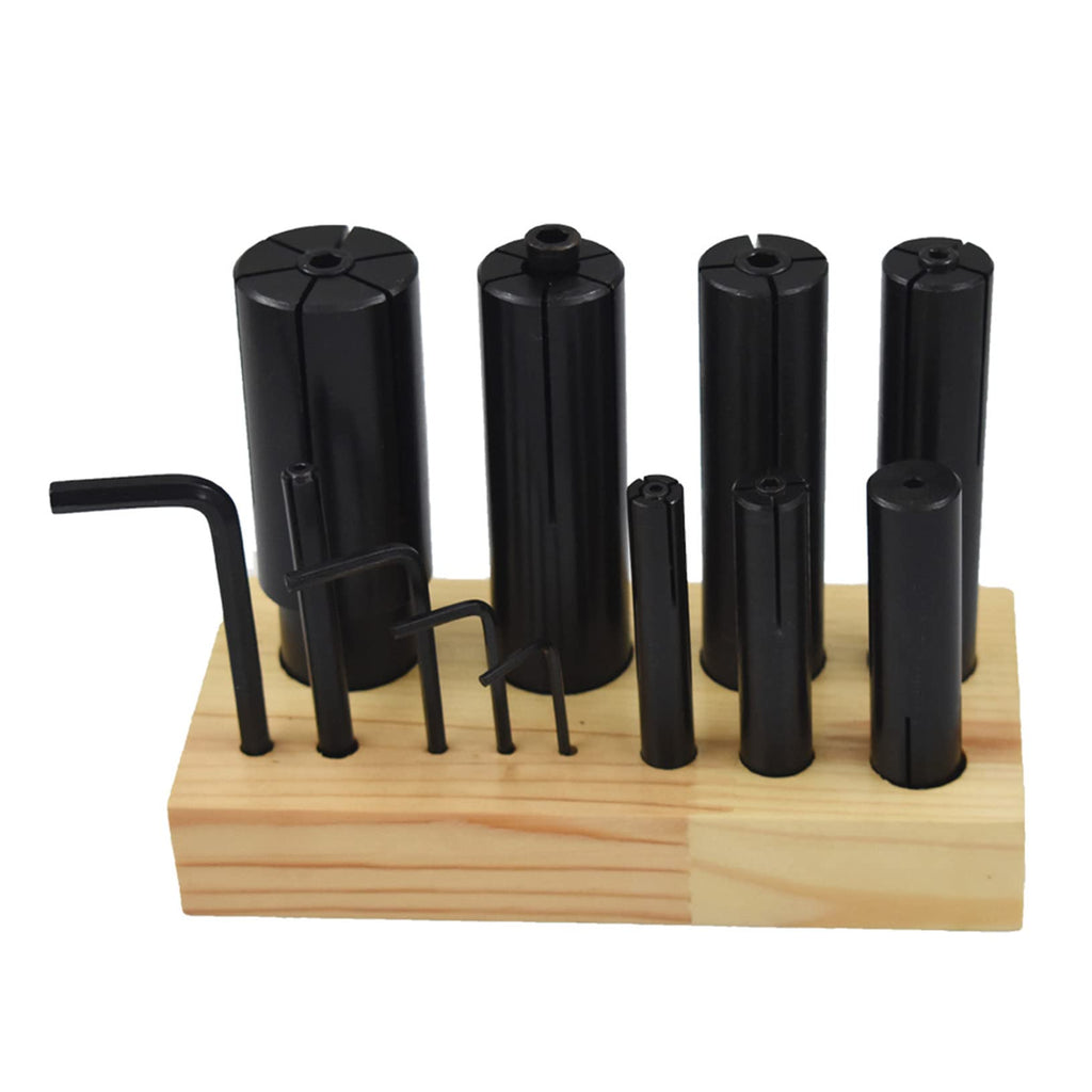 raseparter 1/4 In to 1-1/4 In Lathe Milling High Precision 8-Pack Expanding Arbors Set
