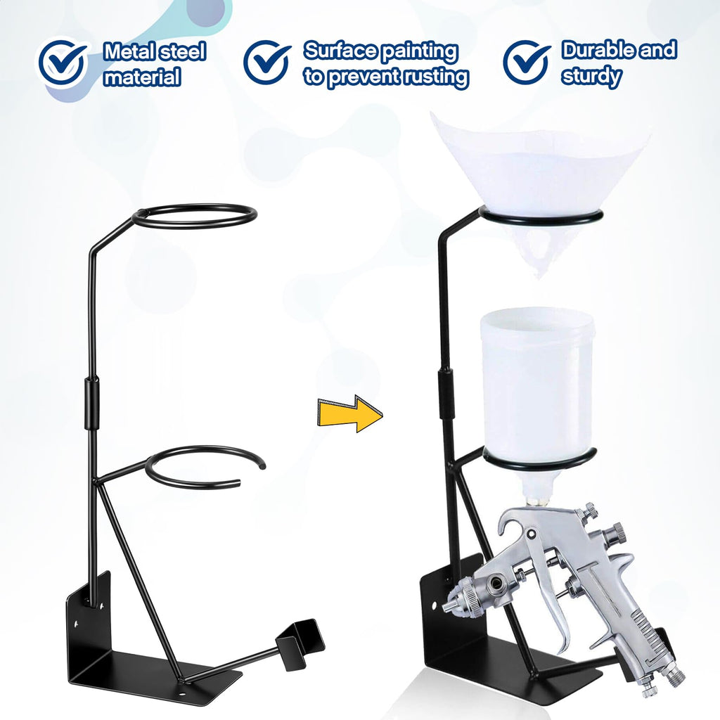 Yaocom 2 Pcs Gravity Feed Spray Gun Holder, Wall and Bench Mount for HVLP