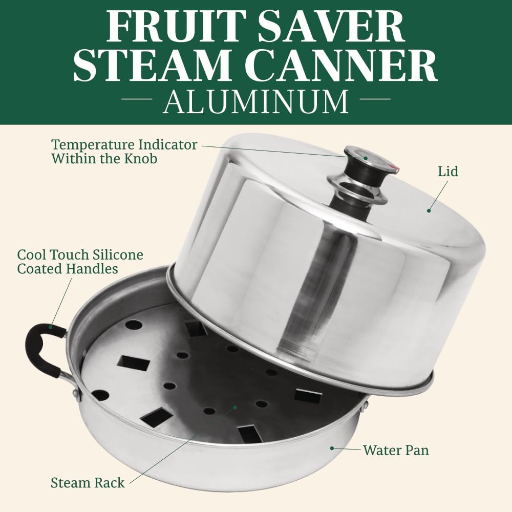 Steam Canner with Temperature Indicator (Aluminum Steam Canner)