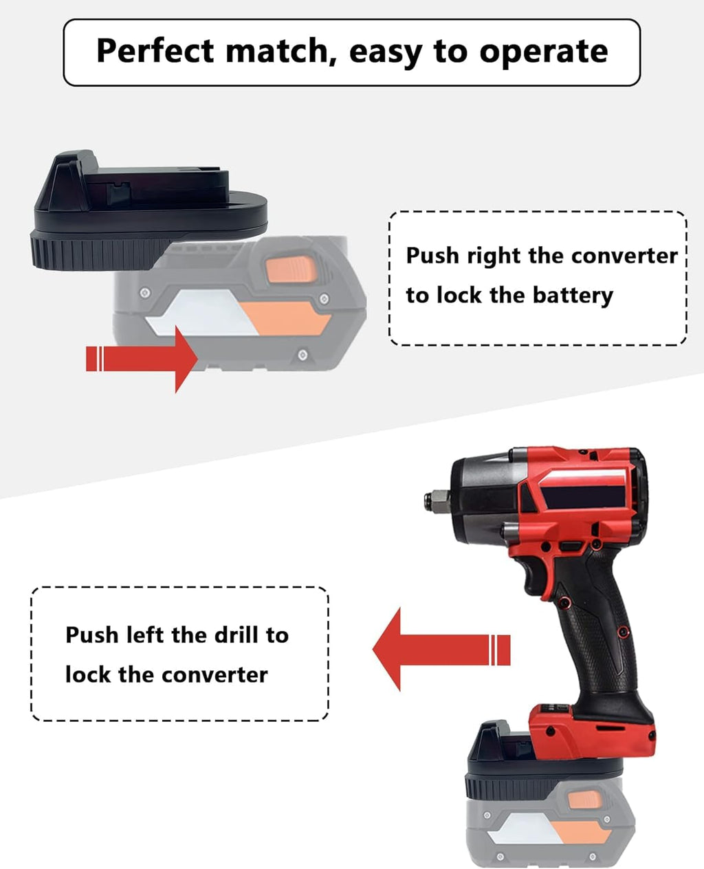Battery Adapter for Ridgid/AEG 18V Battery Work for Milwaukee M18 18V Tools