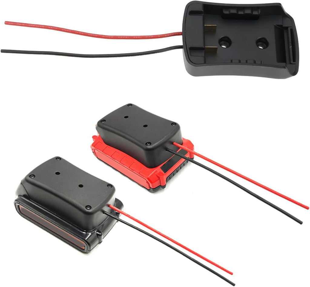 Create idea 1Pc Battery Adapter Power Connector Compatible with Porter Cable PCC685L PCC685LP PCC680L PCC682L 20V Li-ion Battery 12 Gauge Robotics