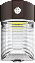 HALO MWP 150W Equivalent LED Mini Wall Pack Light, Bronze, Dusk-Dawn,3 CCT