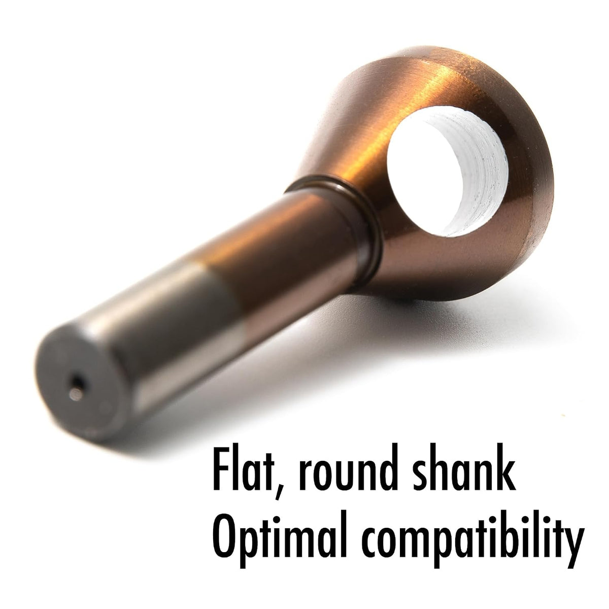 Cobalt Steel Single End Countersink Drill Bit with Cobalt Coating Finish for Hard Metal Wood, 90 Degree M35 HSS, 12MM Round Shank, 28MM Body Diameter