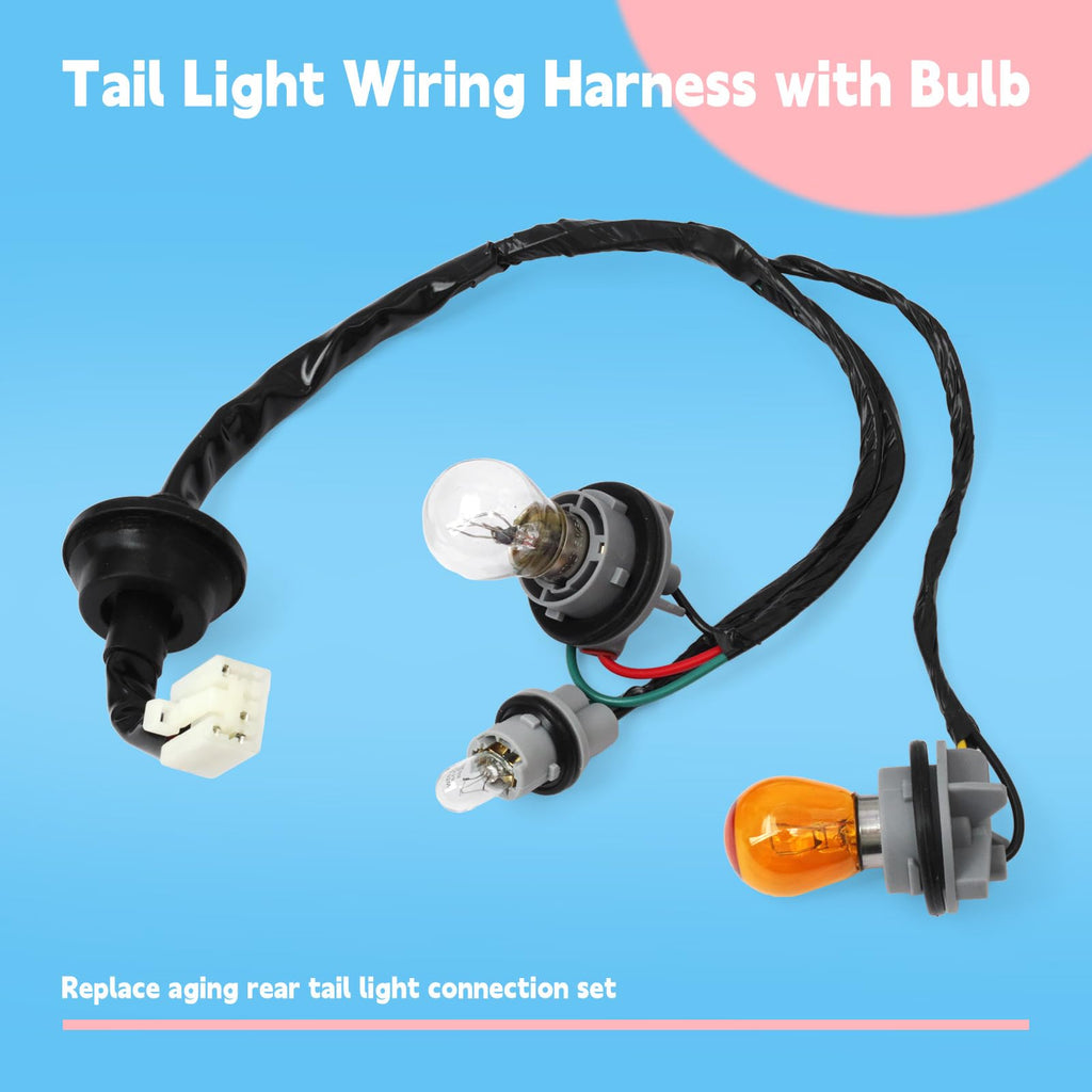 GLOXTED Outside Tail Lamp Socket & Wiring Replacement for Hyundai Elantra