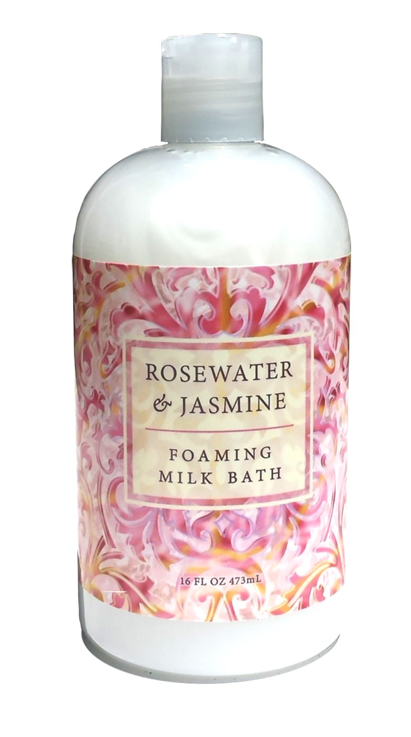 Rosewater Jasmine, Foaming Milk Bath with Buttermilk, Shea Butter and Cocoa Butter 16 oz