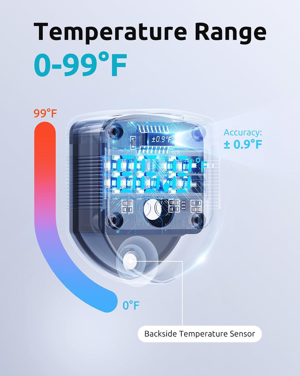 2-in-1 Aquarium Magnetic Cleaner with Digital Aquariums Thermometer