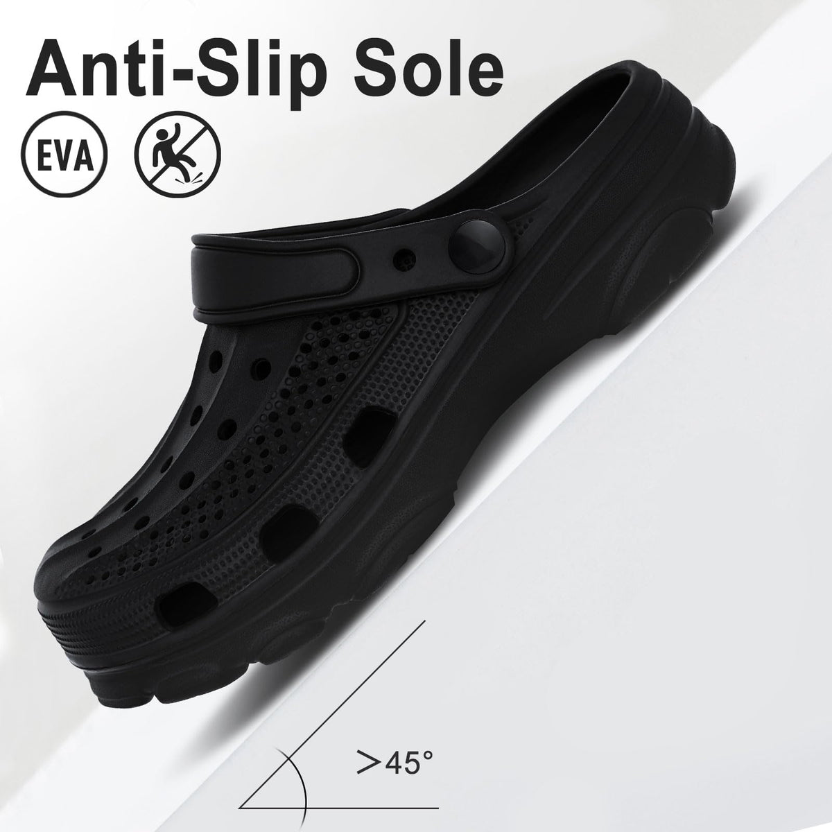 Garden Clogs for Women and Men Comfy Shoes with Medium Arch Support