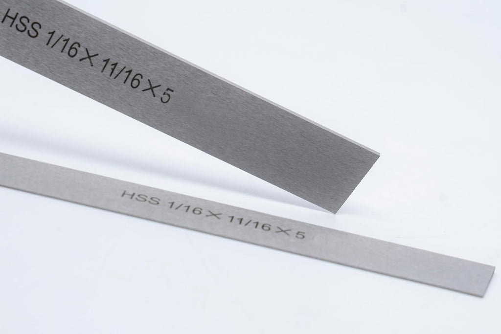 Set of 2 HSS Blades for Lathe Parting Cut Off Blade (1/16x11/16x5 Inch)