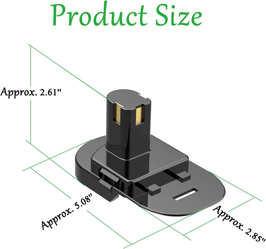 NovaQuantic Adapter Upgrade for Ryobi 18V Cordless Tools - Compatible with Ridgid 18V Batteries Installation and Power Supply (No Charging Function) - 1 Adapter Only