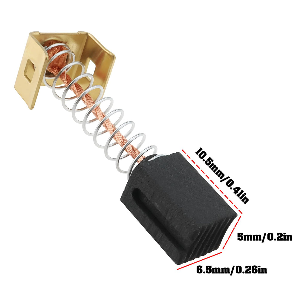 Create idea 2 Pairs Angle Grinders Carbon Brushes N598820 Compatible with Black & Decker BEG010 BDAG71 5x6.5x10.5mm