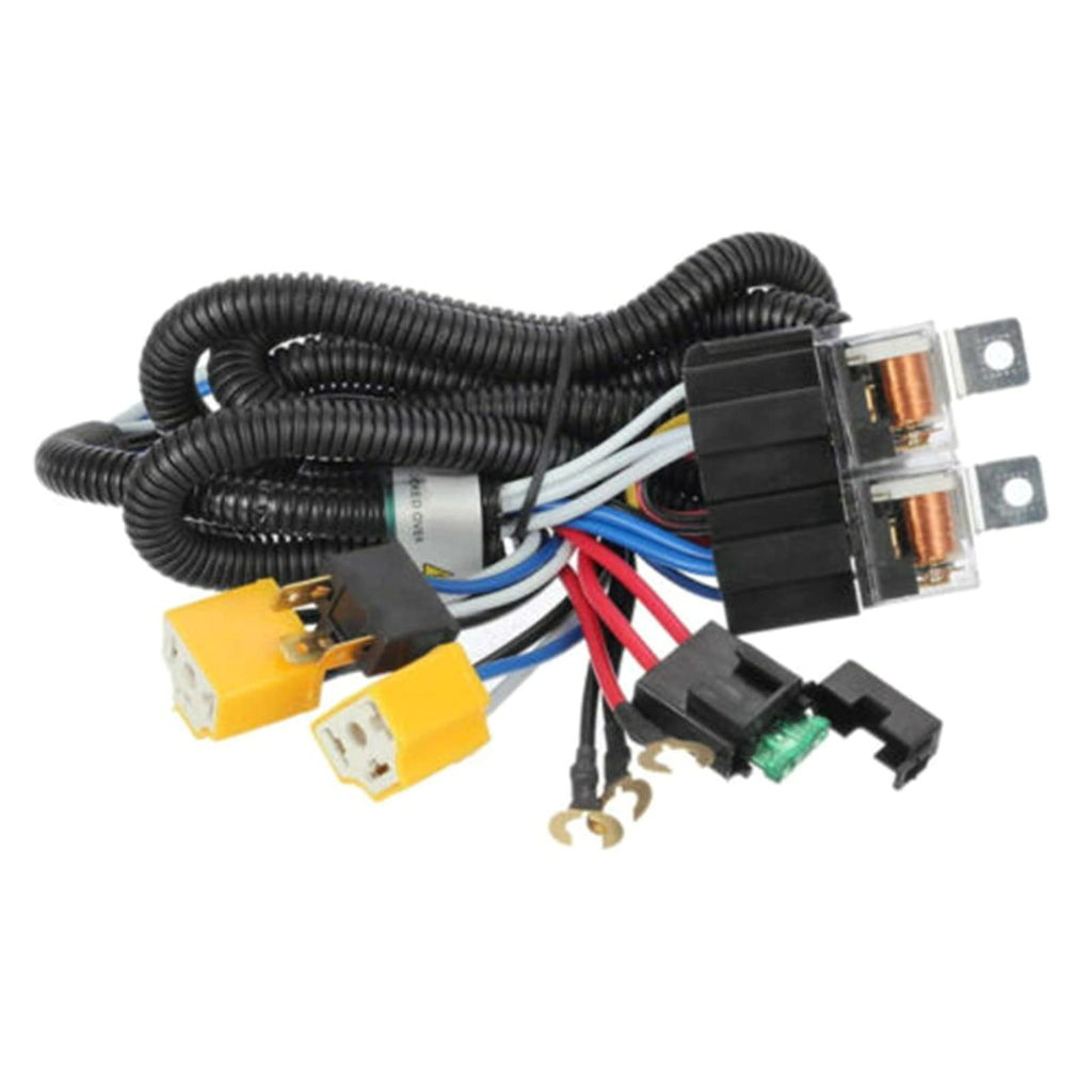 H4 LED Relay Harness For Bi-led Projector Lens LED Bulbs H4 Socket Cable Wiring