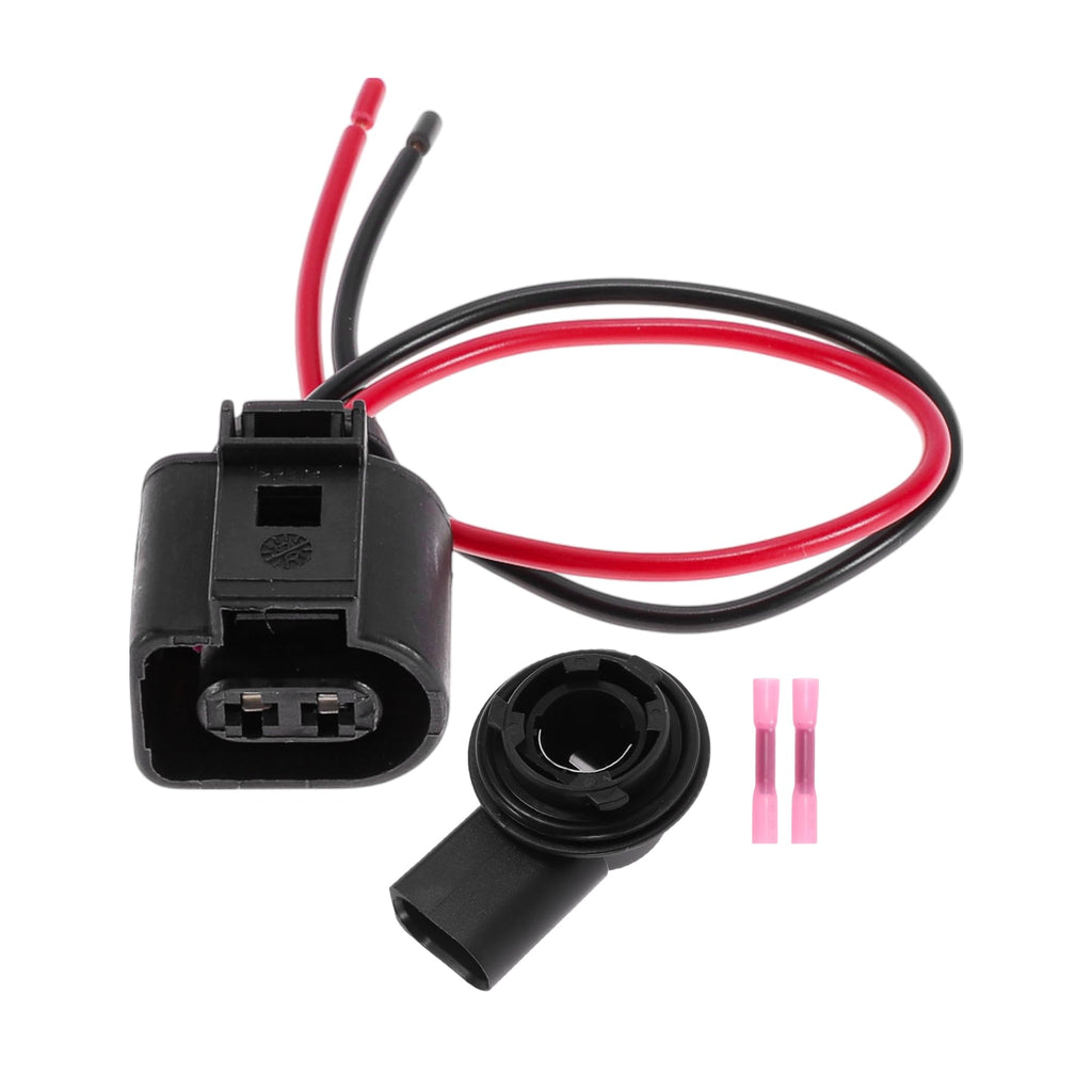 Partuto 1 Set DRL Daytime Running Light Socket Wiring for Volkswagen Passat 2011-2015 No.6R0953123A Indicator Lamp Bulb Pigtail Connector Harness