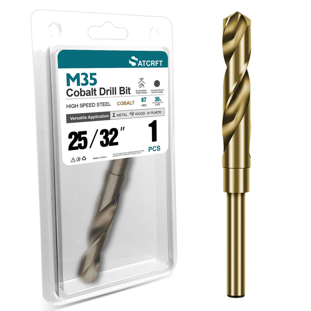 25/32 Inch Cobalt Drill Bit, M35 HSS Twist Drill Bit, 135° Split Point