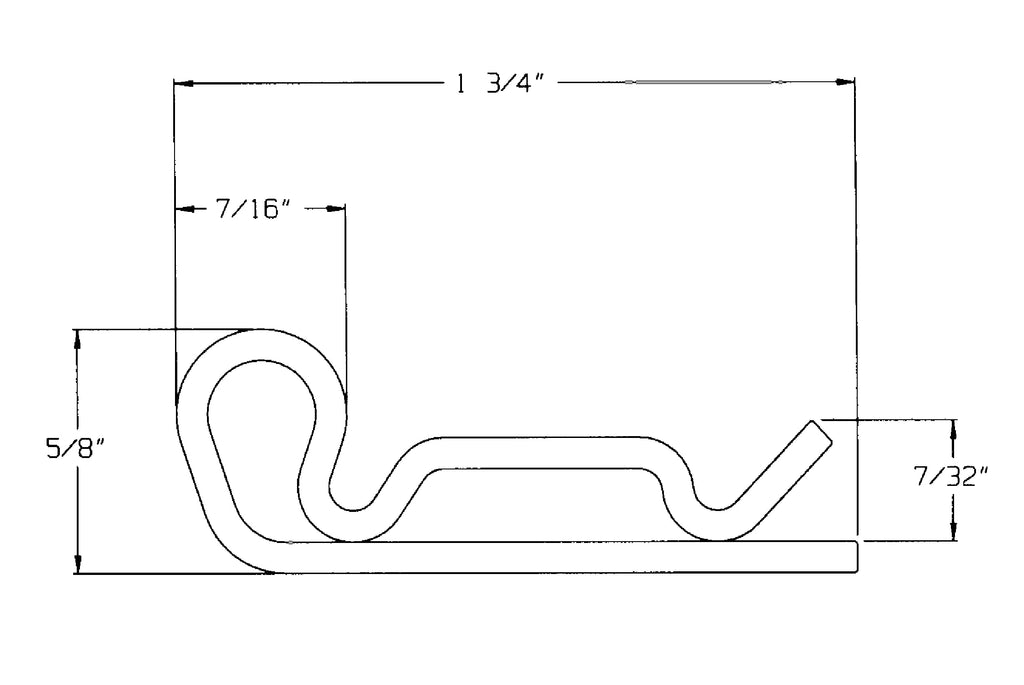 Metal Magery Replacement for Dixon AC1 Air Hose Fittings, Steel Standard Safety Clip, 5/64" Wire Diameter (Pack of 25)