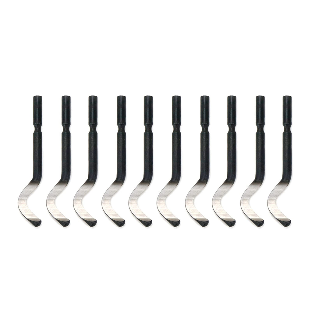 Rannb 10pcs Deburring Blades Set 40 Degree Burr Remover Hand Tool