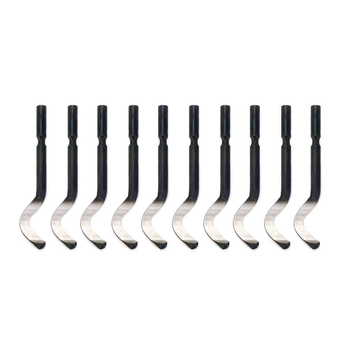 Rannb 10pcs Deburring Blades Set 40 Degree Burr Remover Hand Tool