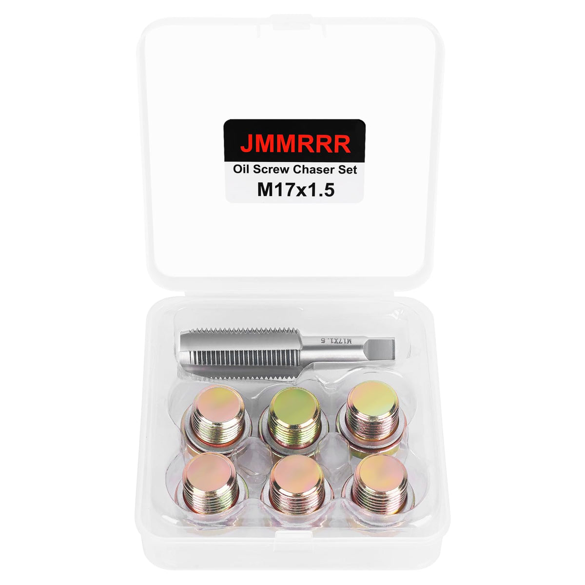 JMMRRR Oil Drain Plug Tap Thread Repair M17x1.5MM Oil Pan Screws Rethread