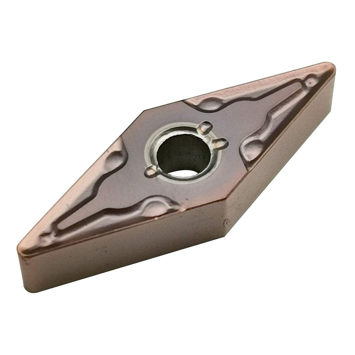 ASZLBTYM 10PCS VNMG332 / VNMG160408-MA CNC Lahe Indexable Carbide Turning Insert Cutting Blade for VNMG Turning Tool Holder, Multilayer Coated, 3/16" Thick, 1/32" Radius (Brown, VNMG332)