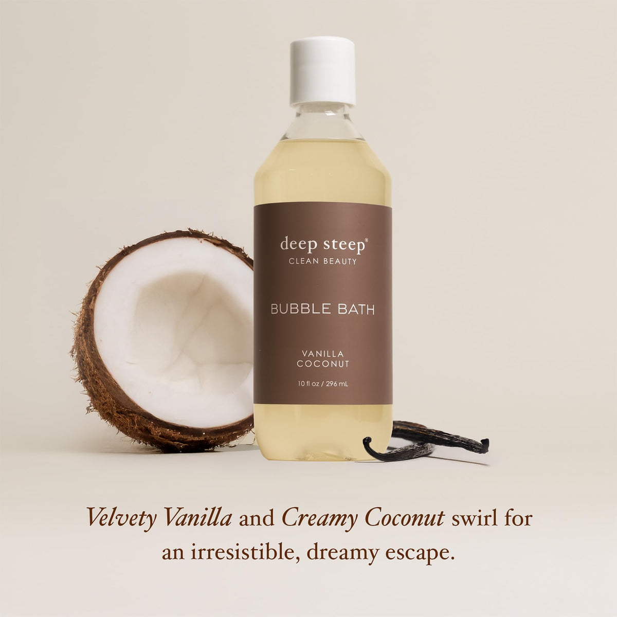 Bubble Bath, Vanilla Coconut, 10oz, Hypoallergenic