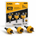 KATA 3-Piece M42 Thin Wall Hole Saw Kit Hole Saw Set for Impact Drivers