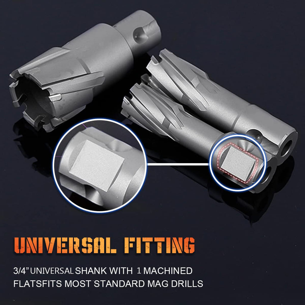 SagaSave 12-35MM Cut Cyclone High Speed Steel Annular Cutter for Metal, Stainless Steel 13-MM Diameter x 35-MM Depth