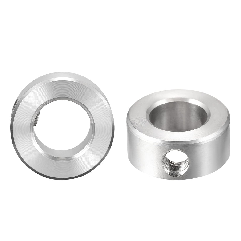 uxcell Drill Stop 3/4" I.D. Stainless Steel for Set Screws Chuck Woodworking Drill Bits Depth Holder 2Pcs