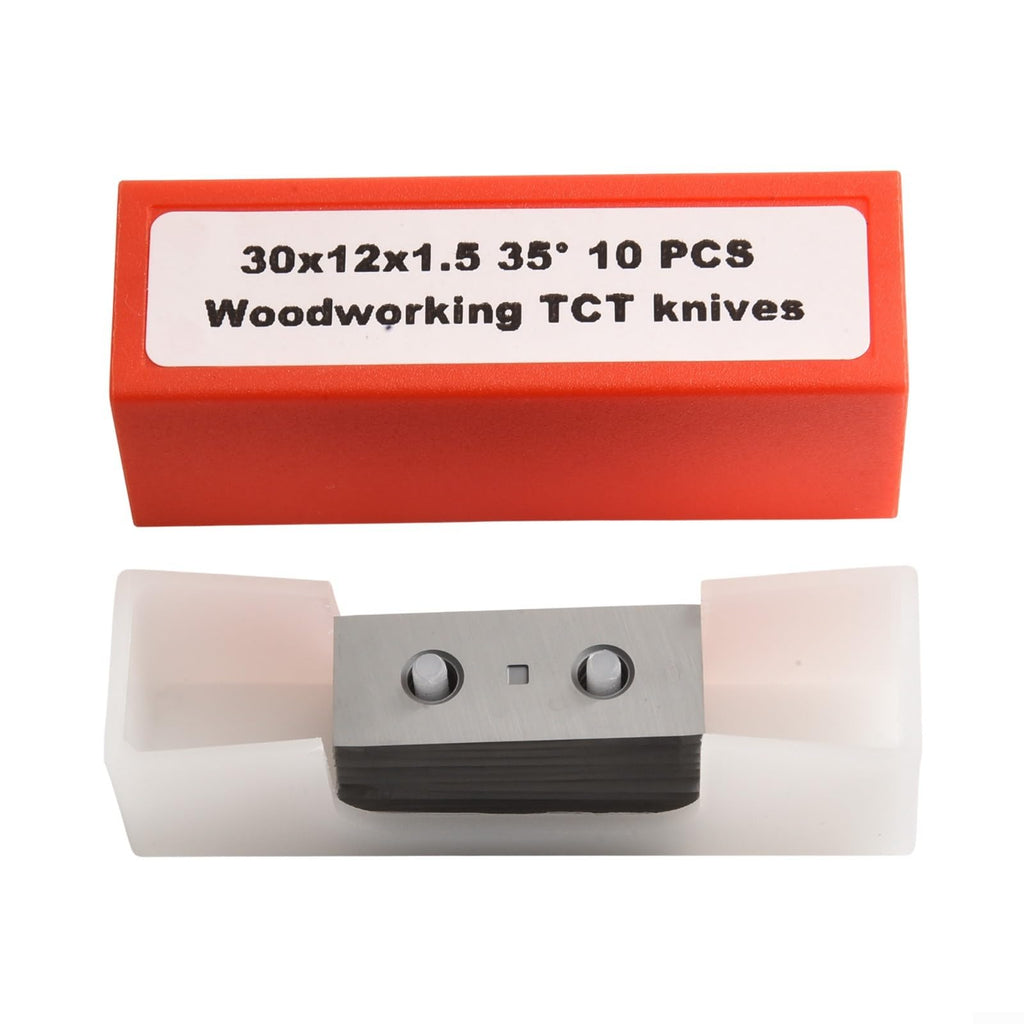 10Pcs Carbide Square Cutters Insert ,30X12x1.5mm 35° for Wood Lathe Turning Tool,Solid Tungsten Carbide Indexable Inserts