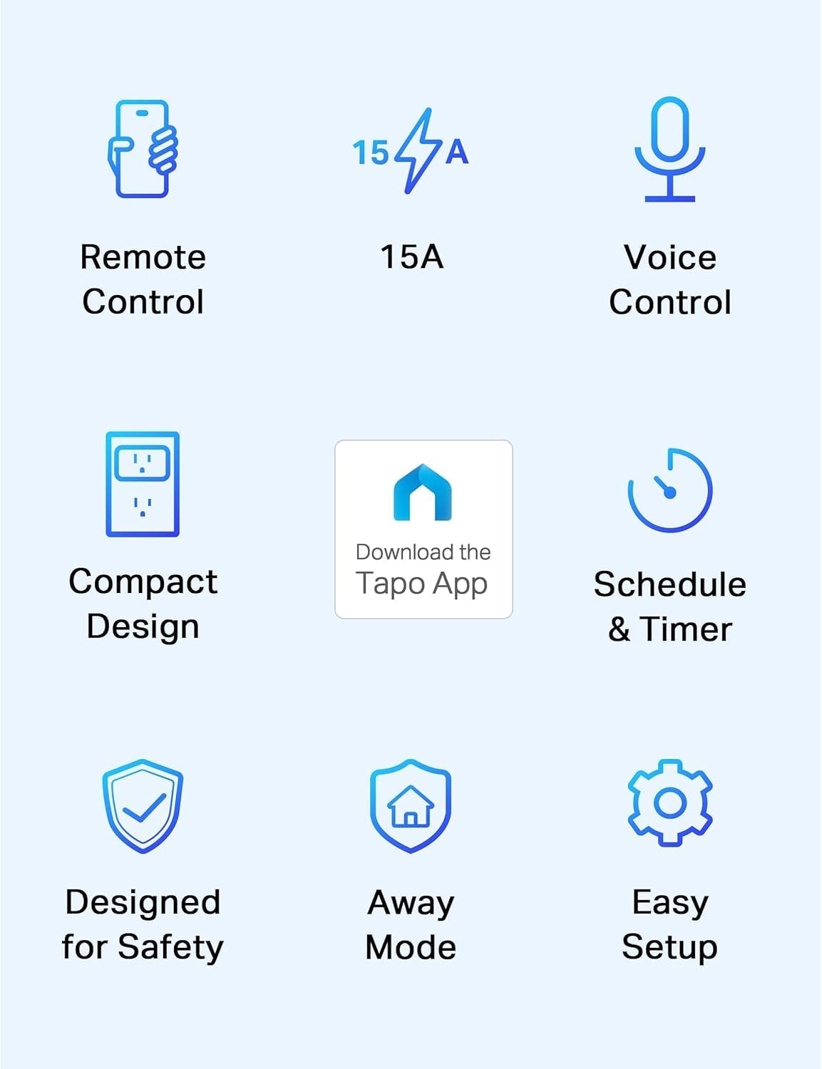 Smart Plug Mini 15A, Smart Wi-Fi Plug, P105(4-Pack) | Super Easy Setup, Compatible with Alexa & Google Home, No Hub