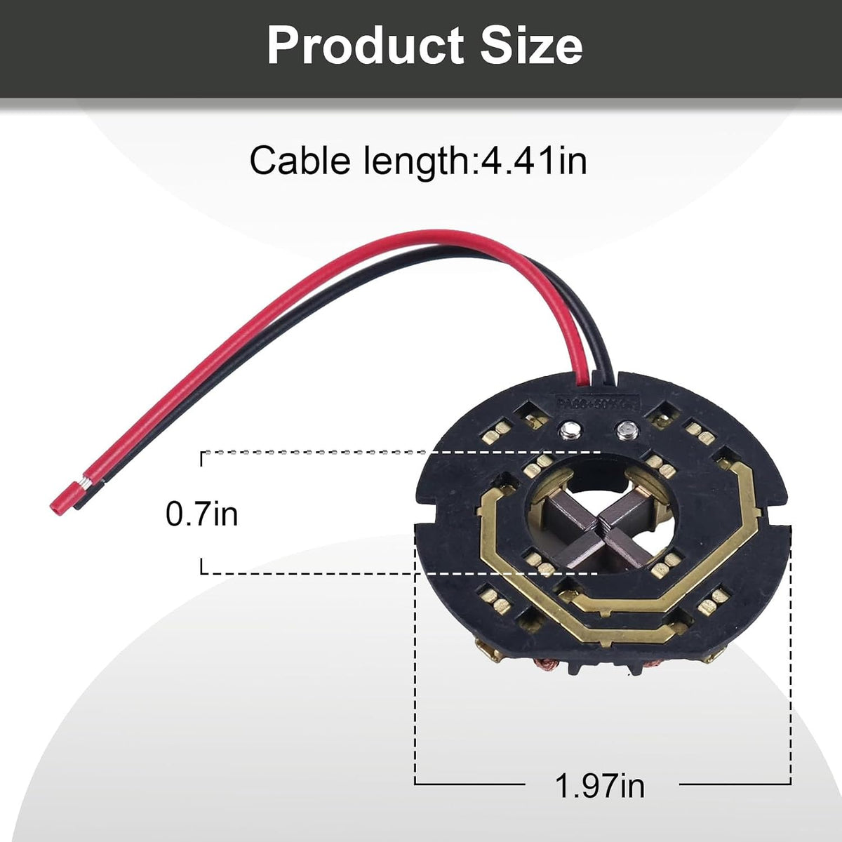 Carbon Brush Holder for Milwaukee 2601-20 2602-20 2650-20 2651-20, 18V Battery Drill Replacement Part, 22-22-1630