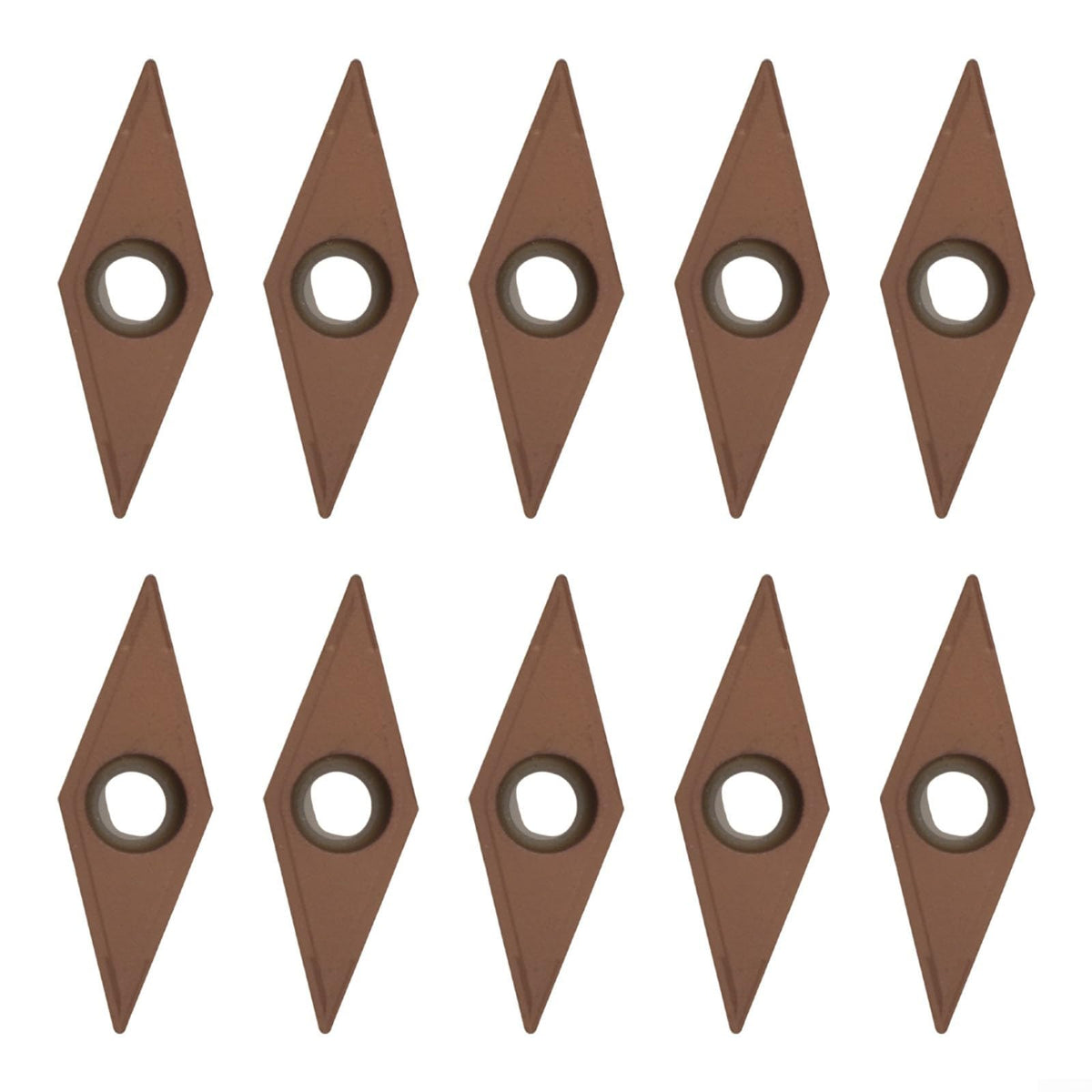 VCMT160404 Carbide Inserts 10pcs Gold for Lathe Turning