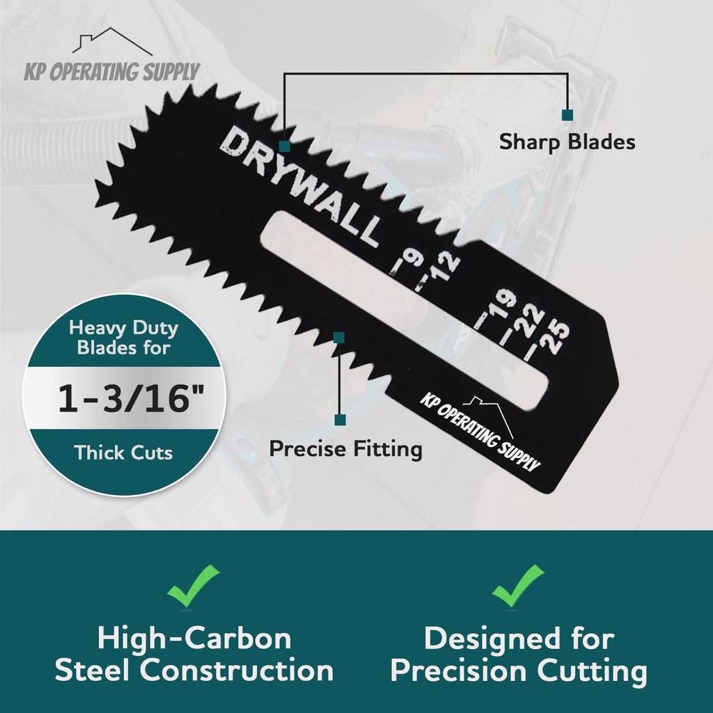 KP Operating Supply Drywall Saw Blades for Makita Cut Out Saw, 10 Pack