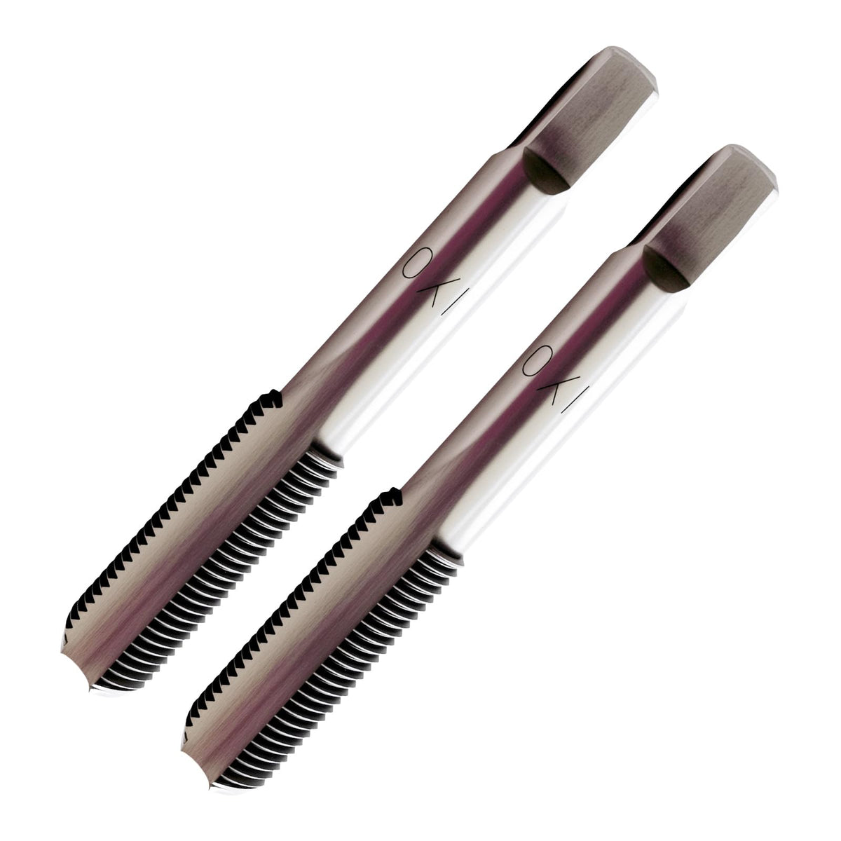 2Pack M10 x 1.0 Metric Thread Tap, M10 x 1.0mm High-Speed Steel Hand Tap,Right Hand Thread Tap 1Pair