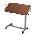 Bed Table, Height Adjustable & Tilting Overbed Table, Hospital Bedside Table, Medical Rolling Desk with Wheels