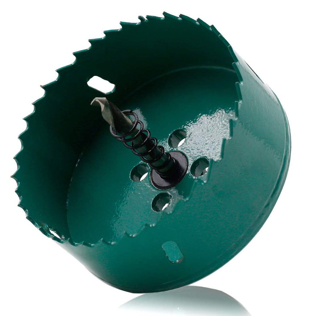 Qjaiune 3-1/2 Inch / 90mm Bi-Metal Hole Saw with Arbor for Wood Drywall