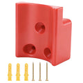 Yudylg Grease Gun Holder Wall Mount Hanger Compatible with 2646 Series Grease Gun — Plastic Wall Mount Holder Bracket for Grease Gum, Includes Screws, 1 Pack, Red