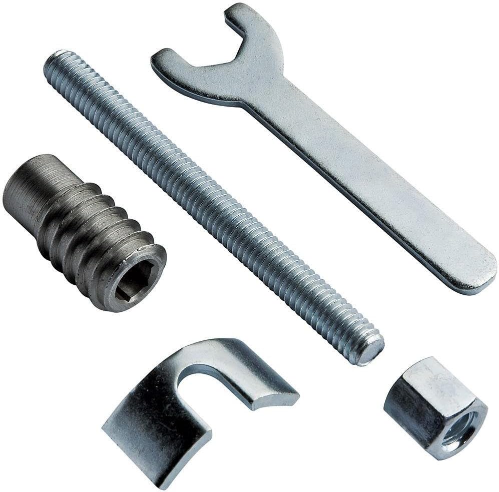 Bed Rail Connection System - Sturdy Bed Hardware Kit w/Durable Metal Rail & Hardware Nuts for Easy Assembly- Includes Threaded Rods, Inserts & Slotted Washers – Easy DIY Installation
