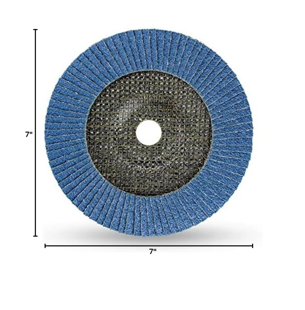 BHA 7 x 7/8 Zirconia Flap Disc T29 Angle Grinder - 60 Grit - 10 Pack