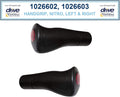 Left & Right Hand Grips for Drive Nitro Rollator, Model 10266 - 1 Pair