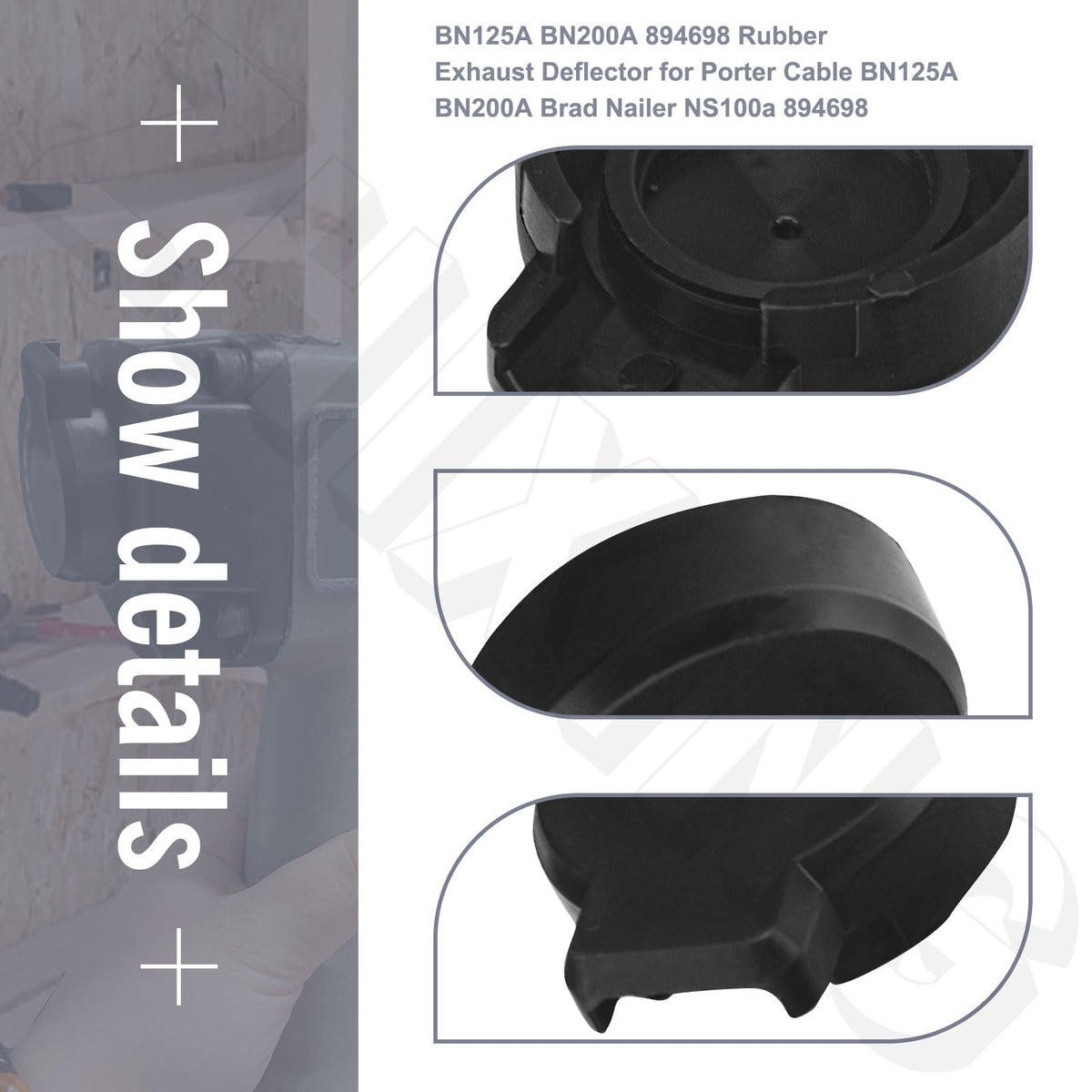 894698 Rubber Exhaust Deflector for Porter Cable Nailers BN125A BN200A