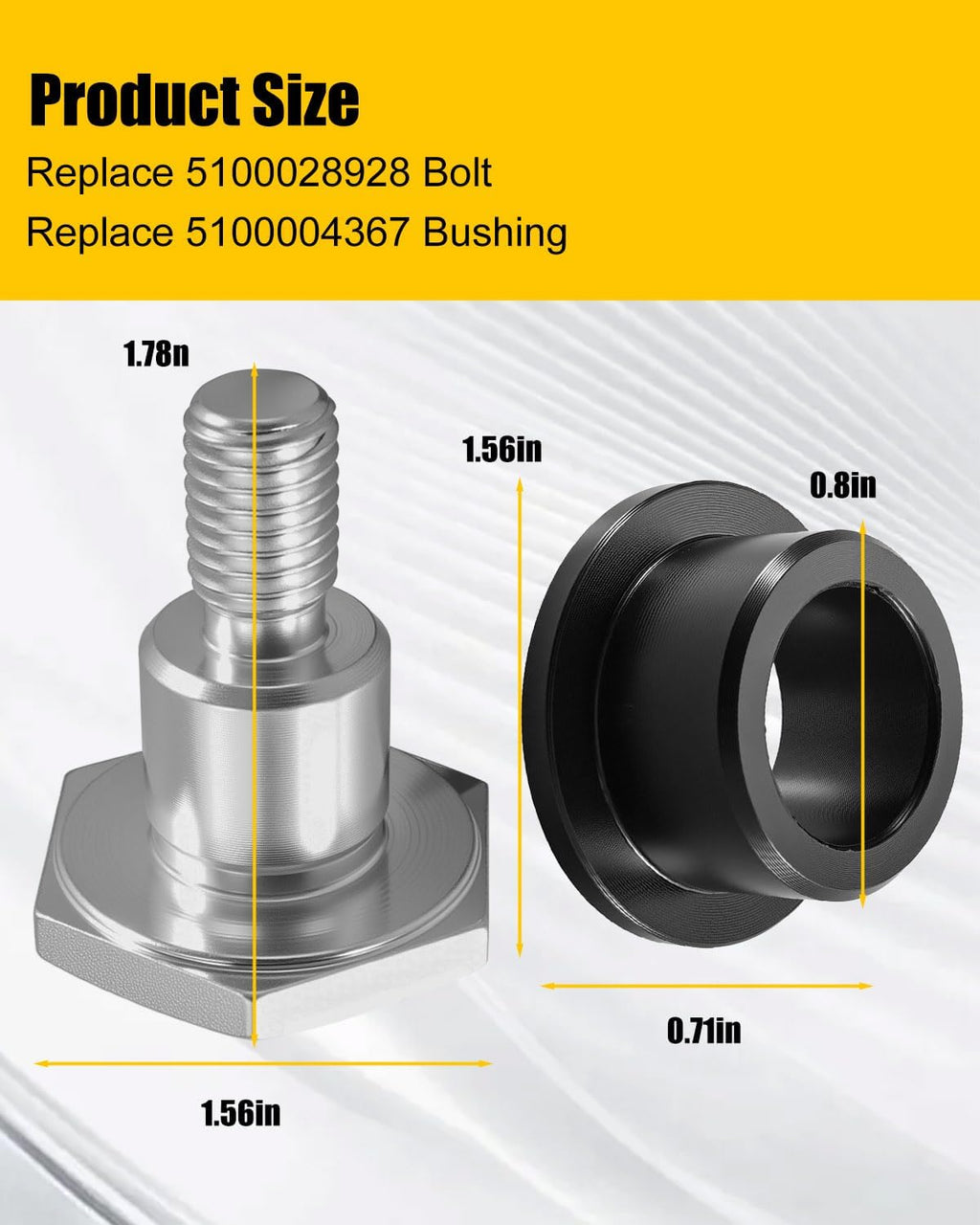 Handle Bushing Fit for Wacker Neuson WP1540 WP1550 NewStyle Plate Compactor