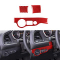 UOADA Carbon Fiber Headlight Switch Trim Fit for Dodge Challenger 2015-2023