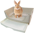 Large Rabbit Litter Box Trainer, Potty Corner Toilet with Drawer Bigger Pet Pan for Adult Hamster, Guinea Pig