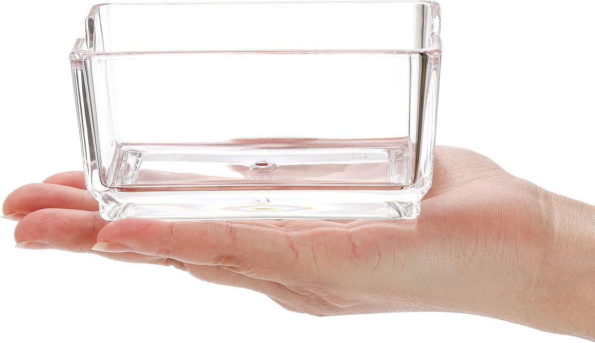 Set of 6 Sugar Packet Holder, Acrylic Tea Bag Bowl for Drawer, Clear Caddy Tea Packet Storage Container Dispenser for