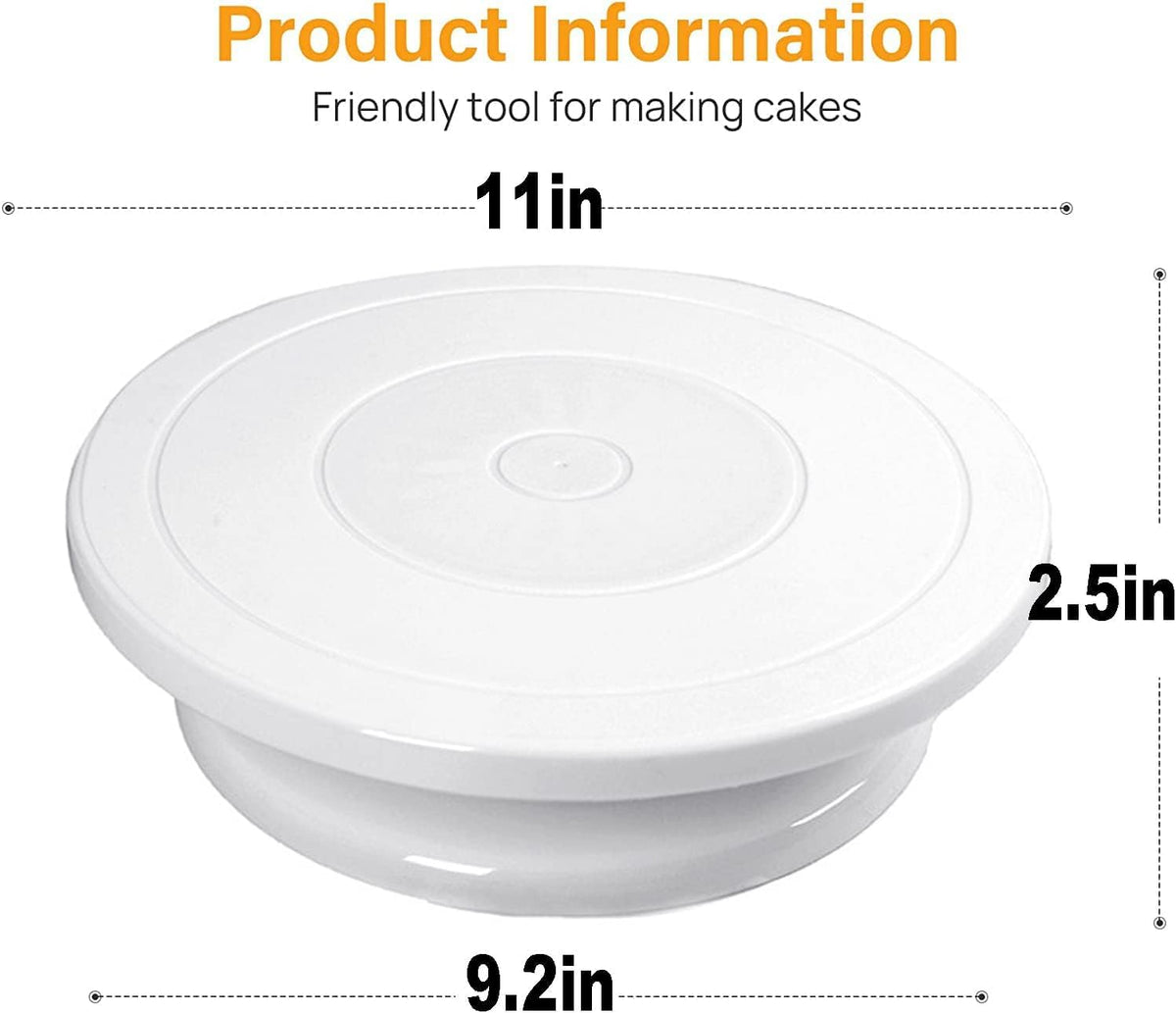 Cake Decorating Turntable, 11" Cake Decorating Supplies Revolving (1 PCS)