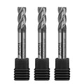 ALYICIA 3PCS 7/16" Carbide Square End Mills Set 4 Flute CNC Milling Bits