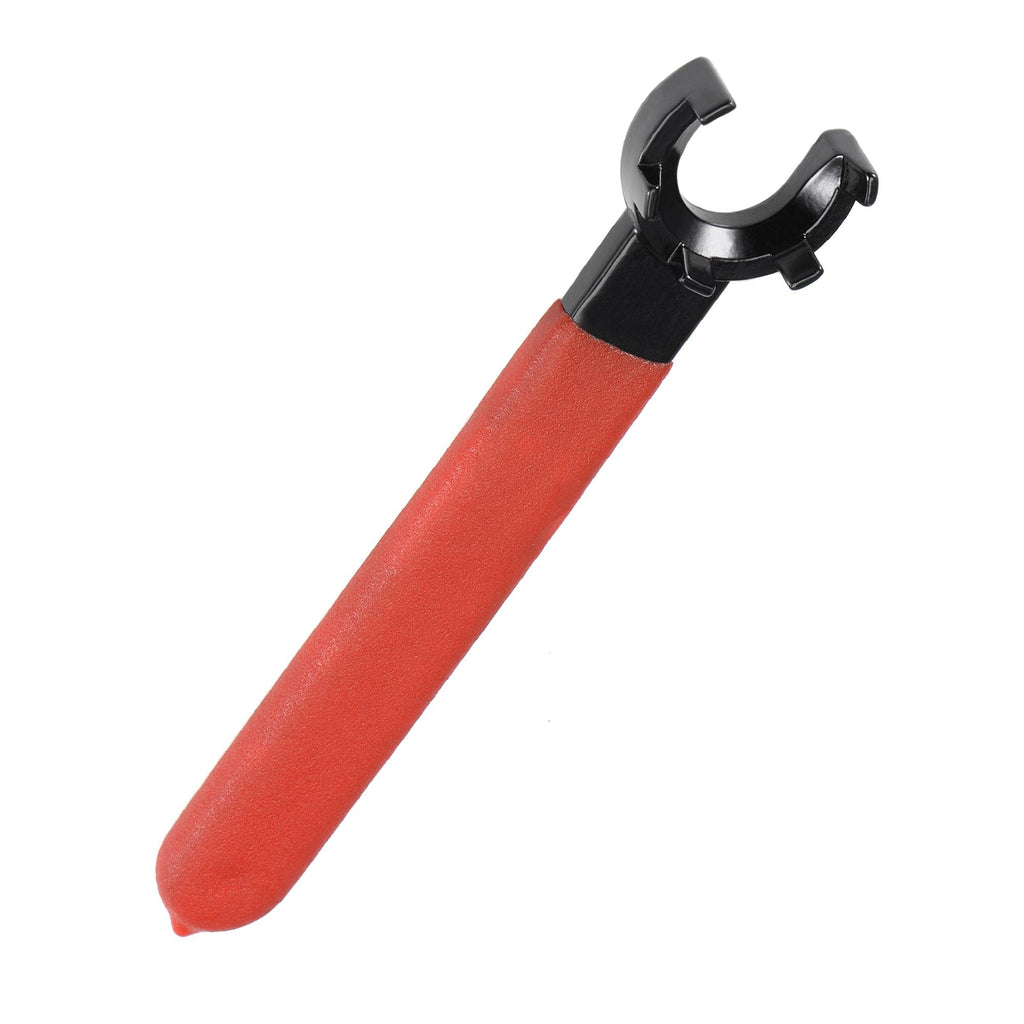 uxcell Collet Chuck Wrench Spanner for ER20M Clamping Nut Milling Machine Lathe Chuck Holder Tool with Red Non-slip Handle 2pcs